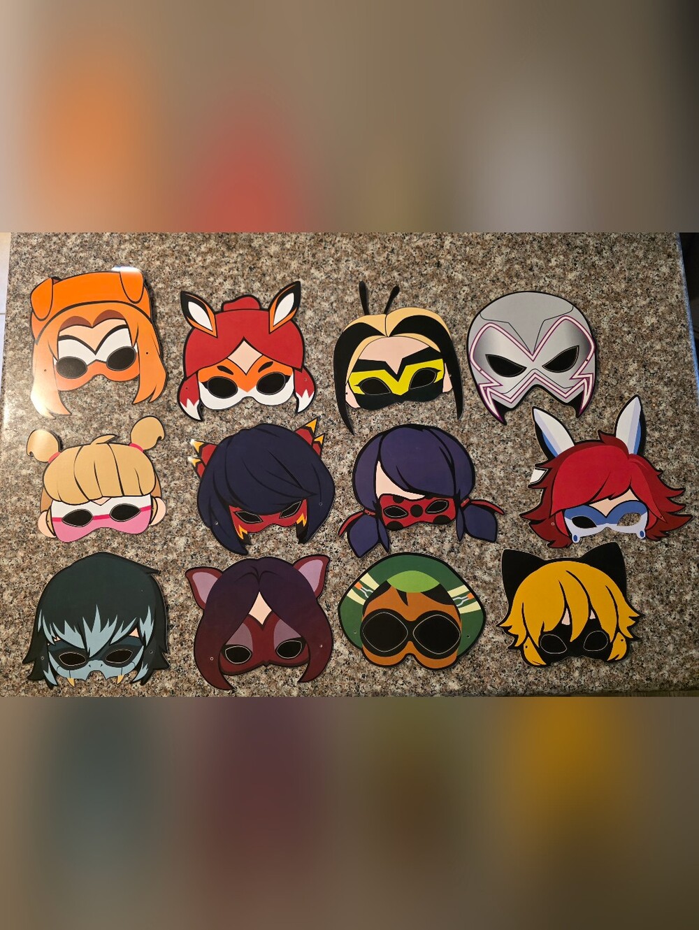 Miraculous Ladybug Character Masks